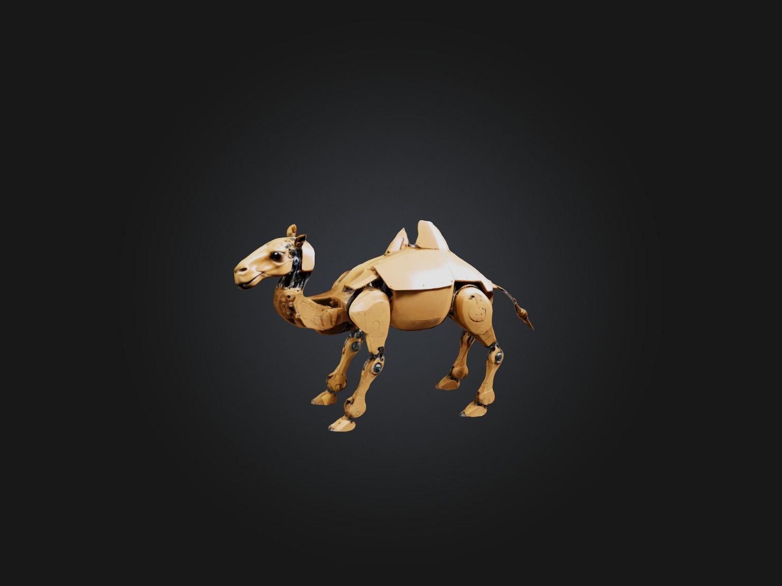 RoboCamel Model Low-poly 3D model_4