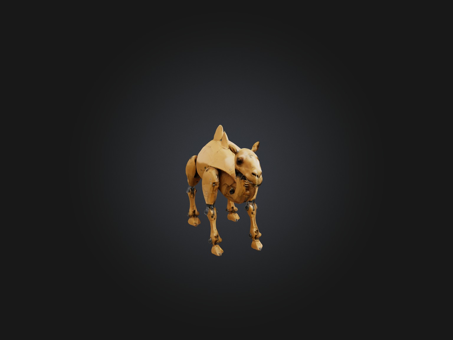 RoboCamel Model Low-poly 3D model_9