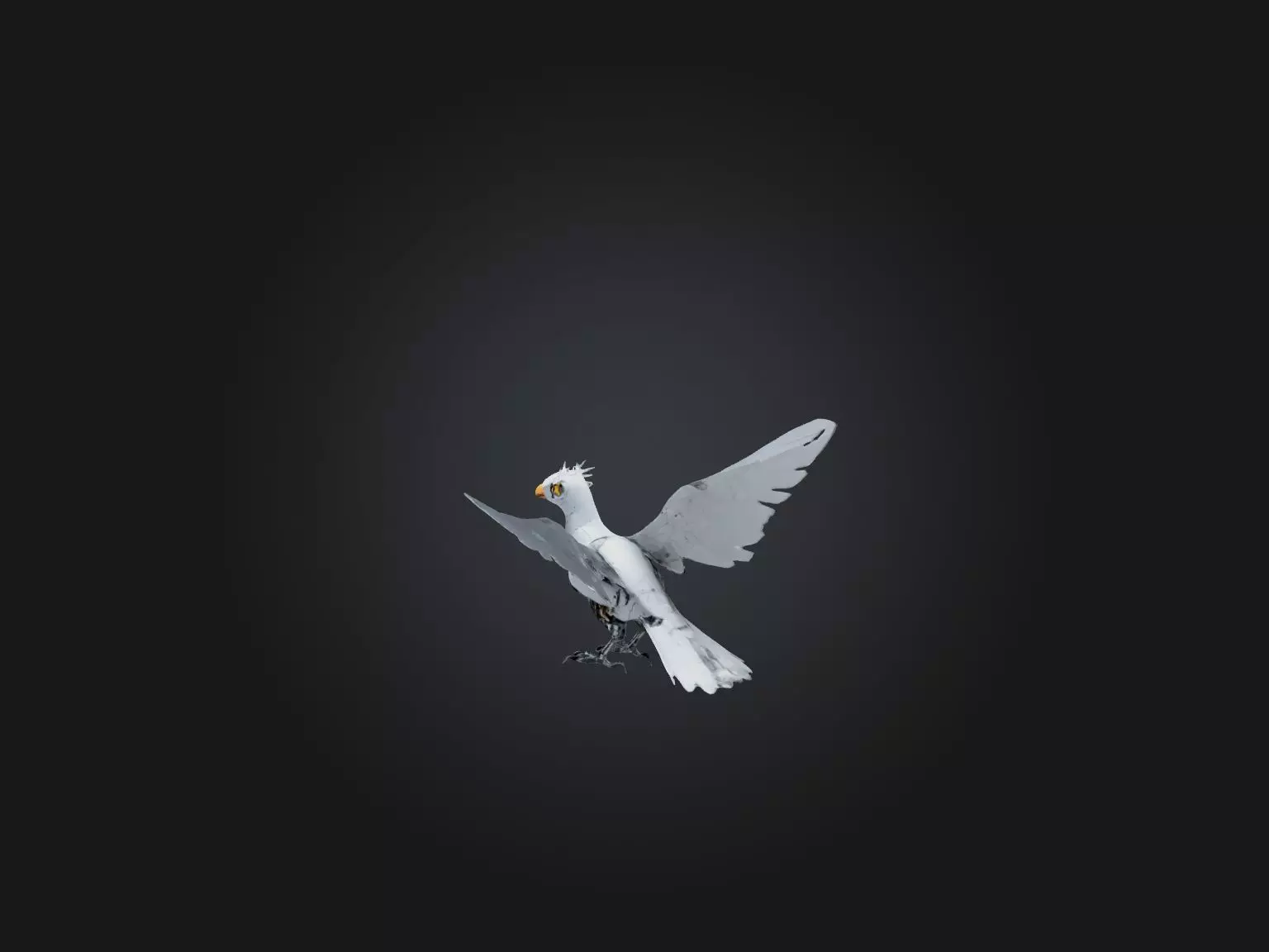 RoboBird Model Low-poly 3D model_0