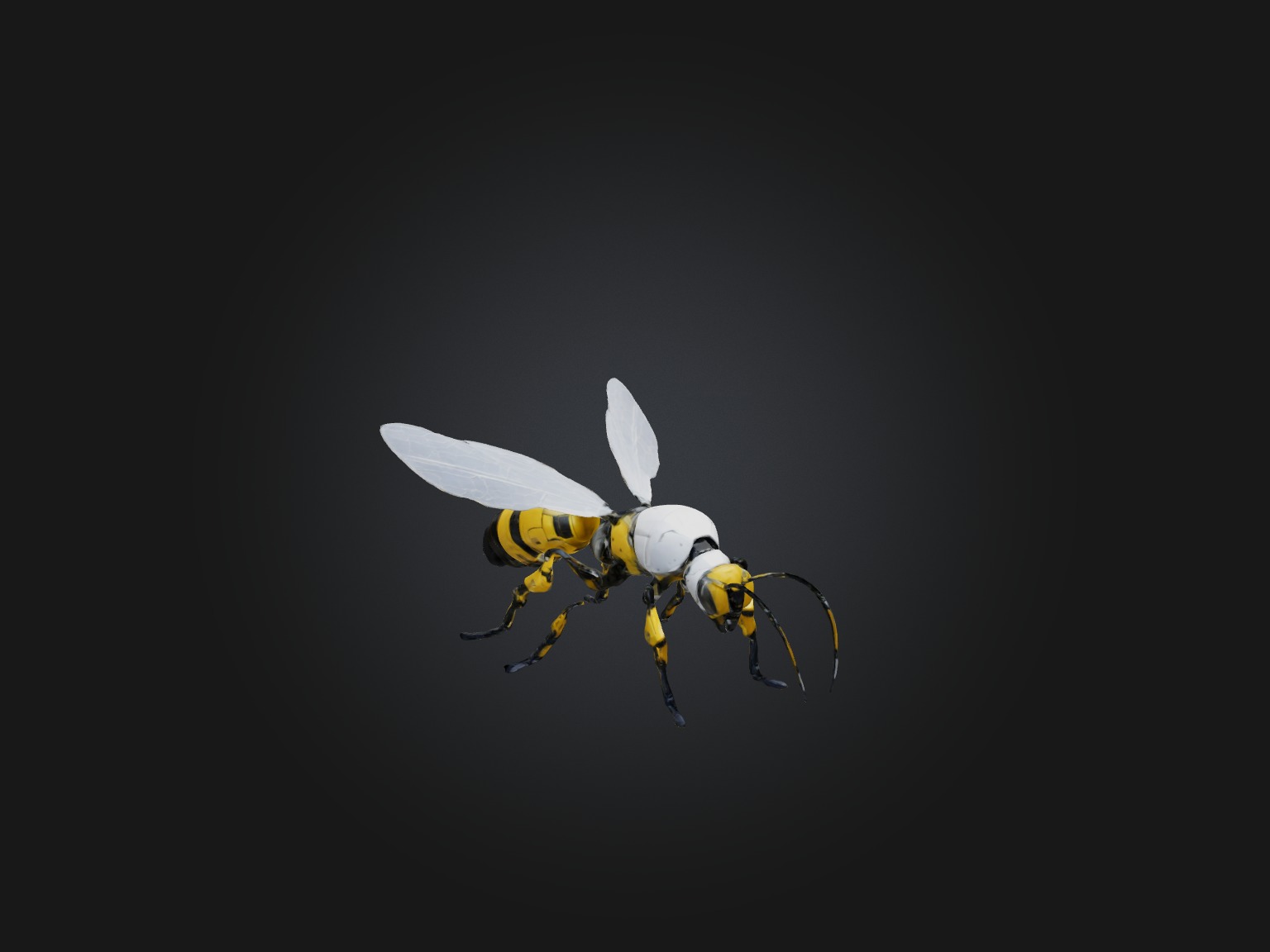 RoboBee Model Low-poly 3D model_5