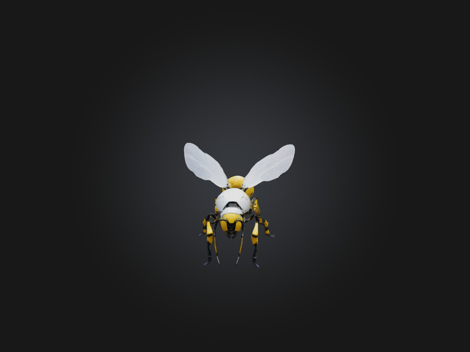 RoboBee Model Low-poly 3D model_3