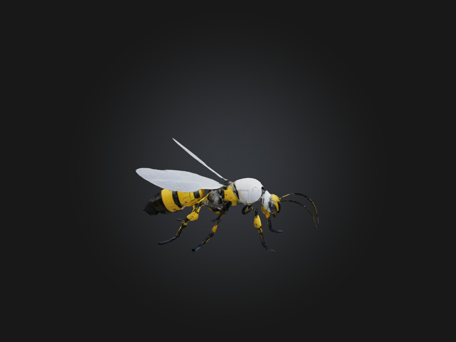 RoboBee Model Low-poly 3D model_6