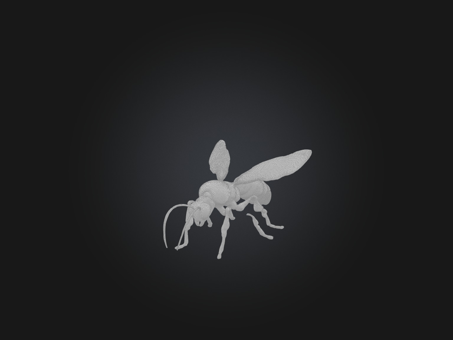 RoboBee Model Low-poly 3D model_1