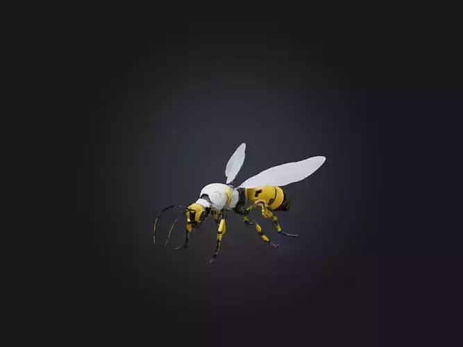 RoboBee Model Low-poly 3D model