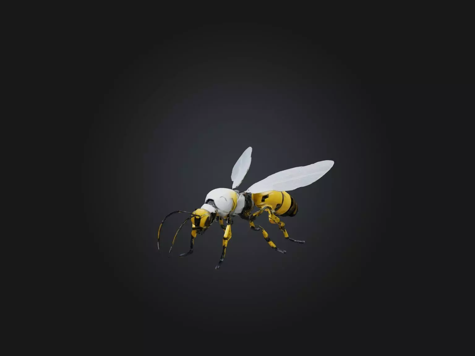 RoboBee Model Low-poly 3D model_0