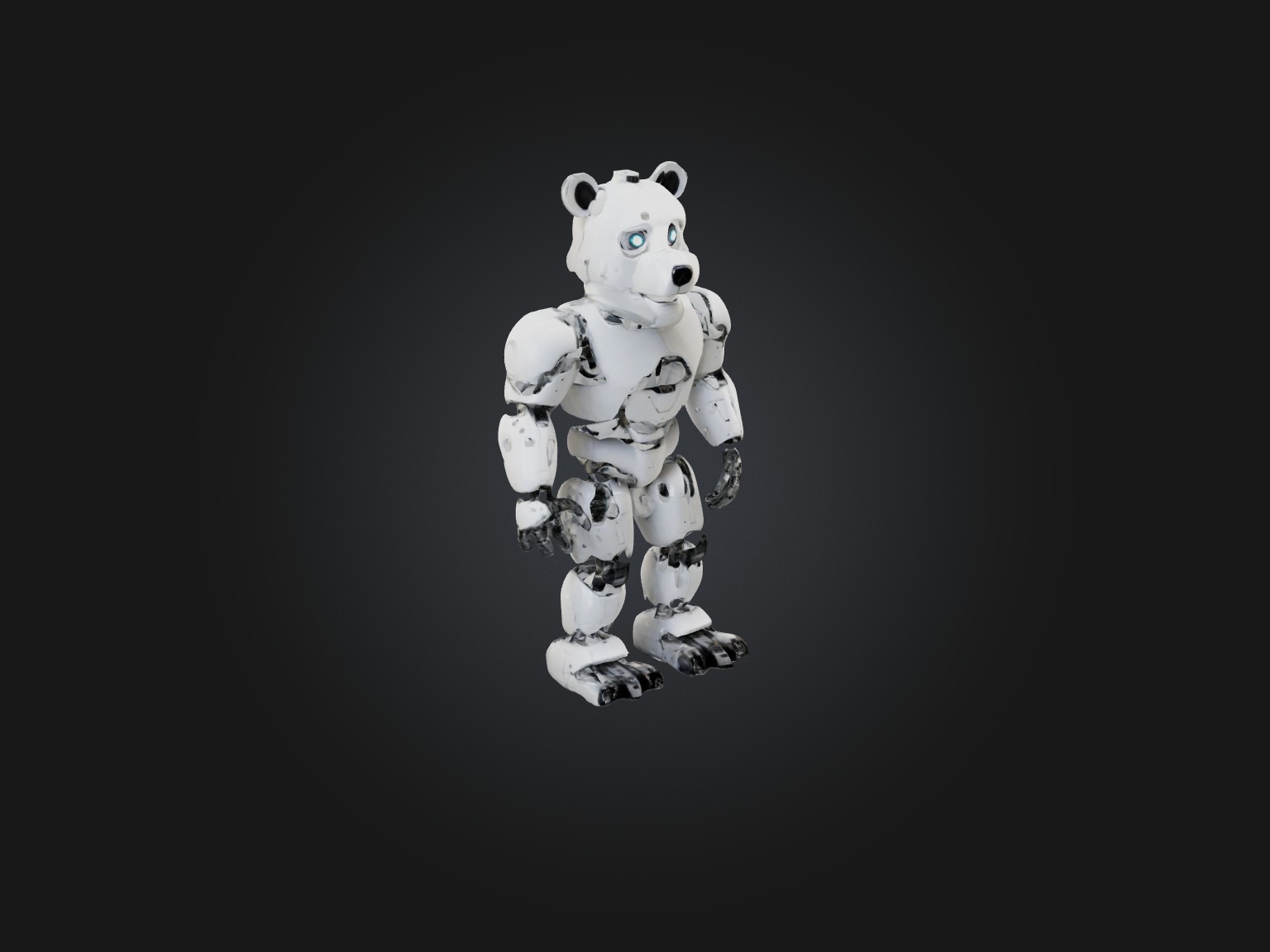 RoboBear Model Low-poly 3D model_5