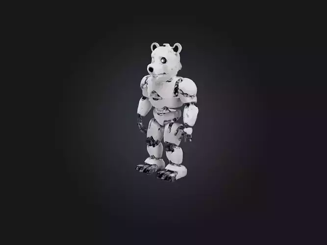RoboBear Model Low-poly 3D model