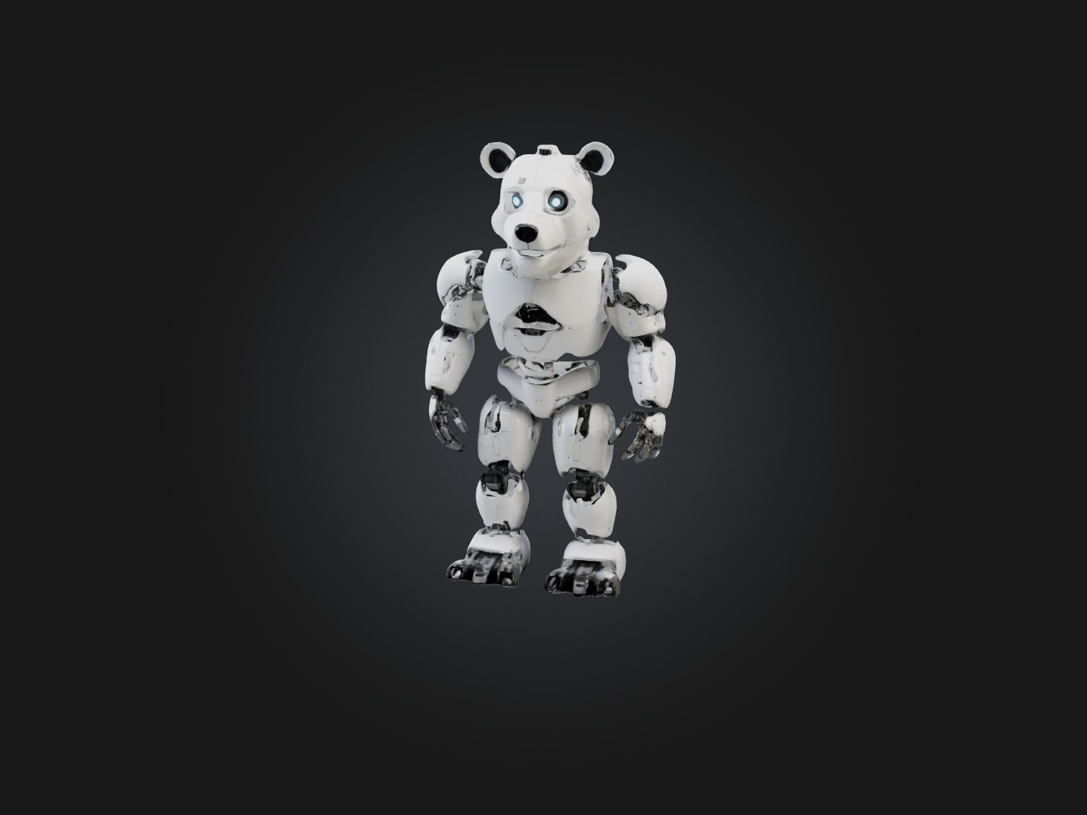 RoboBear Model Low-poly 3D model_2