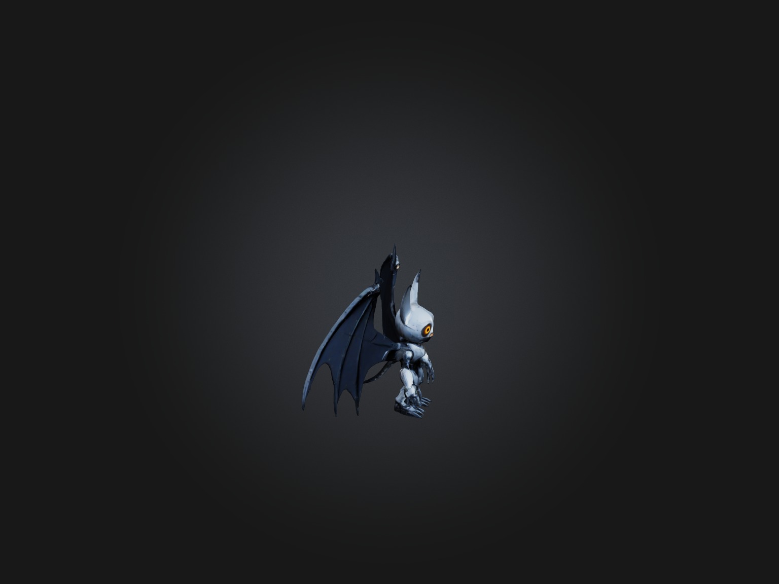RoboBat Model Low-poly 3D model_6