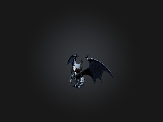 RoboBat Model Low-poly 3D model