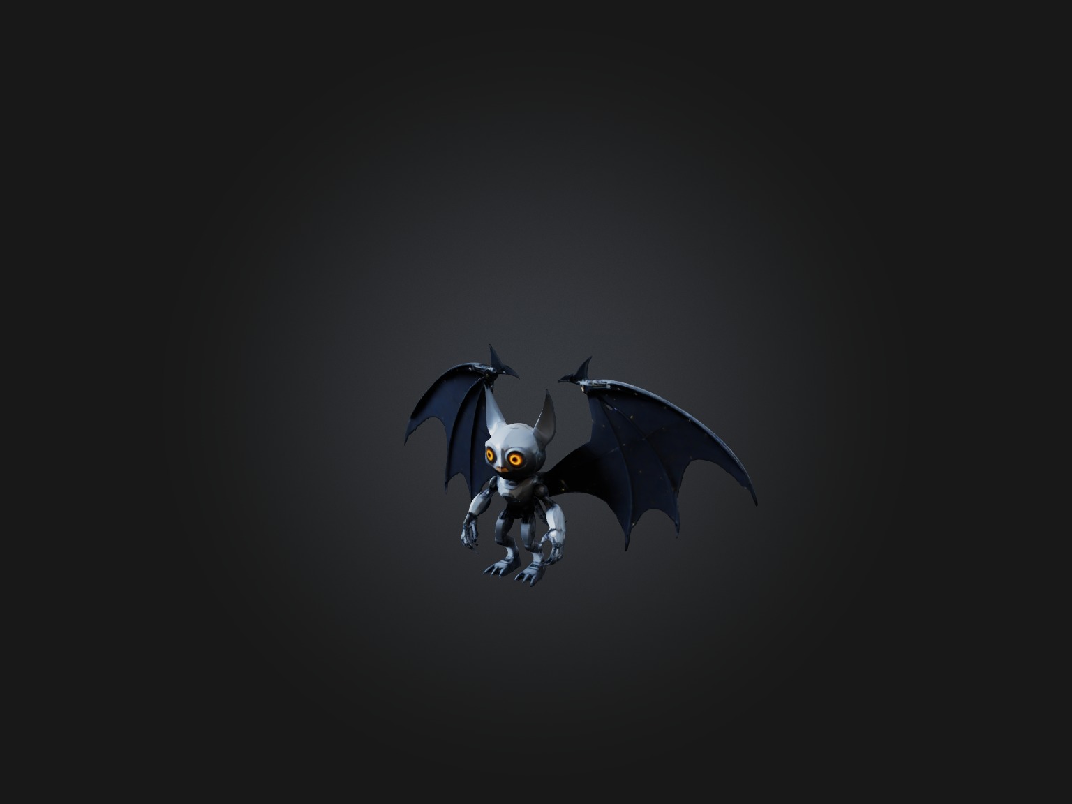 RoboBat Model Low-poly 3D model_8