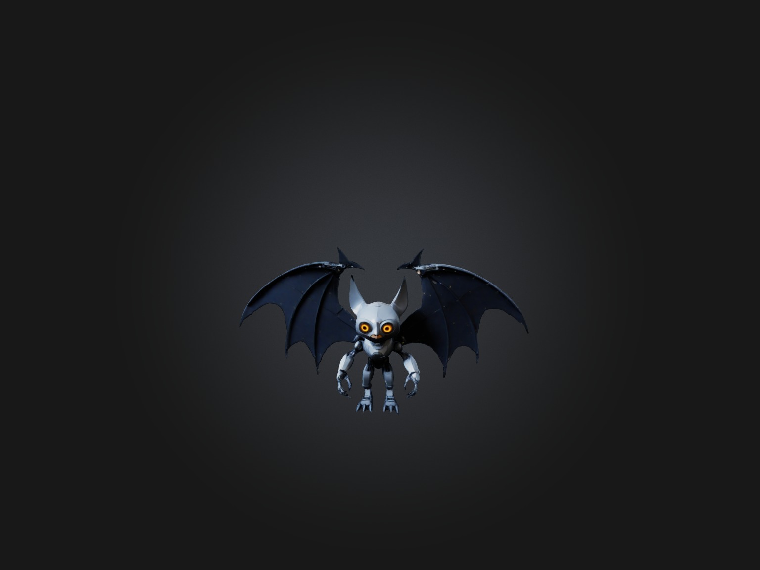 RoboBat Model Low-poly 3D model_3