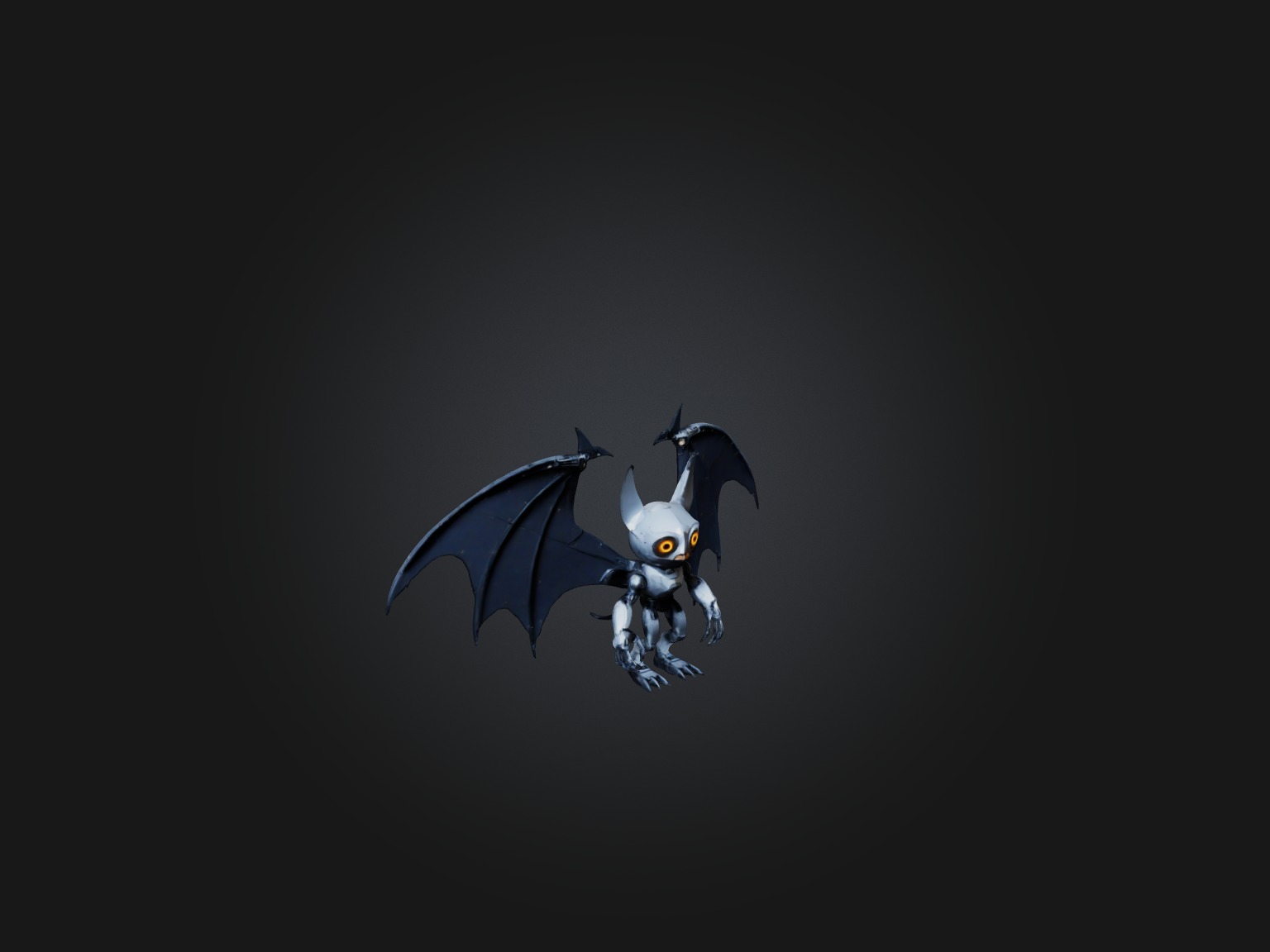 RoboBat Model Low-poly 3D model_5