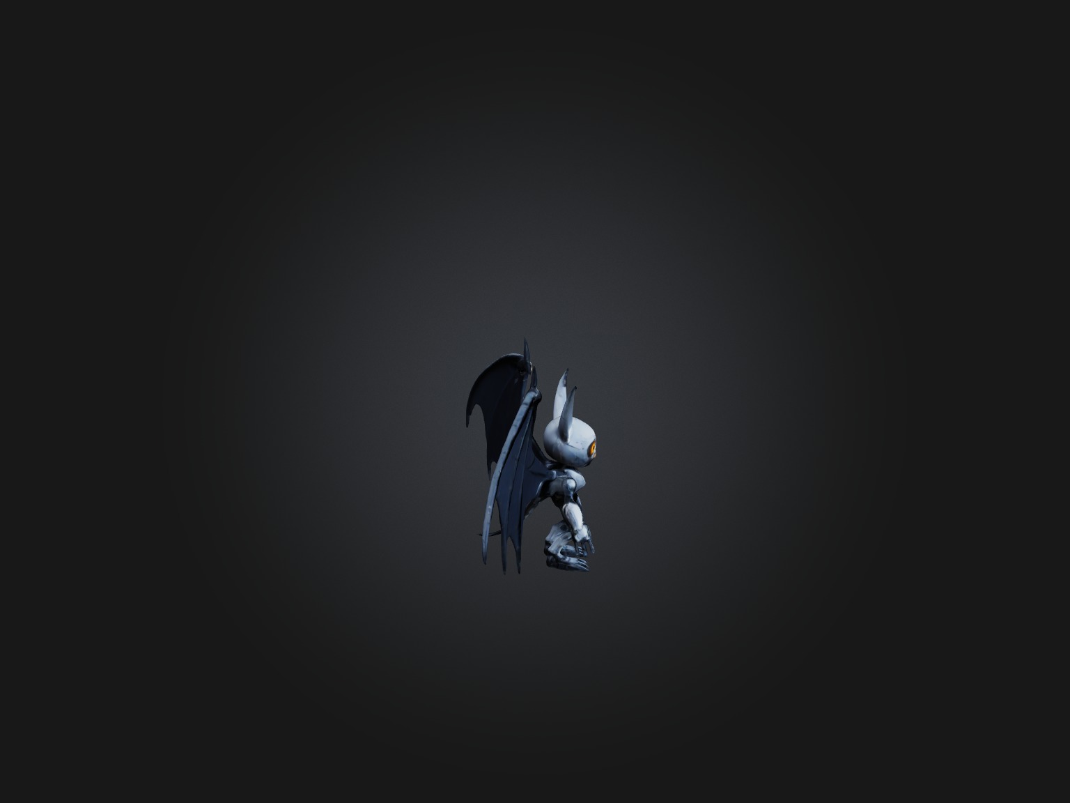 RoboBat Model Low-poly 3D model_7