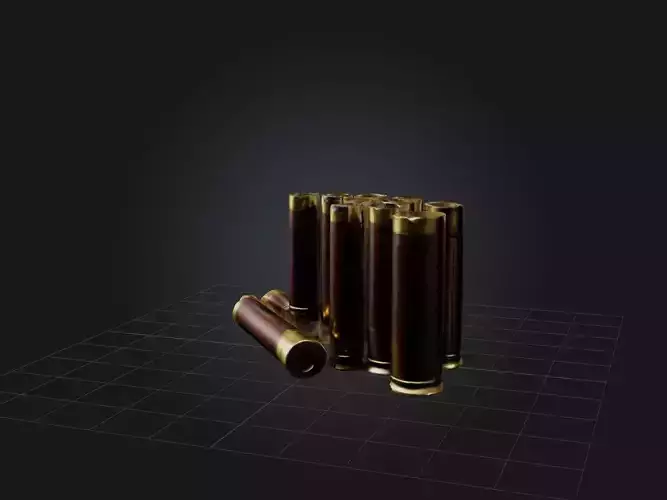 Rifle Shells Low-poly 3D model
