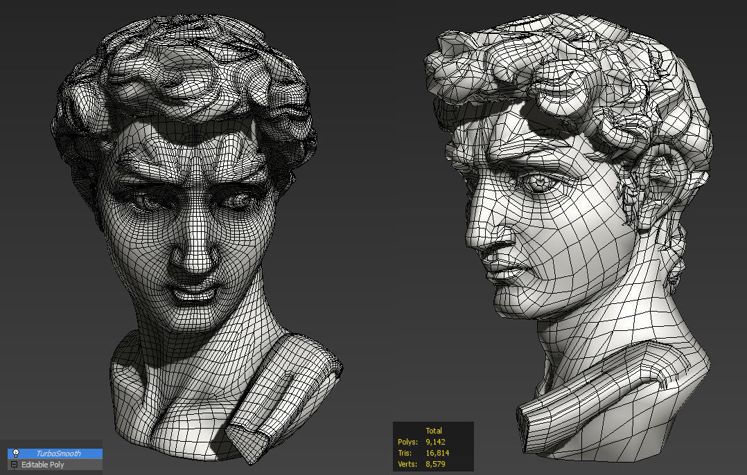 David Low-poly 3D model_1