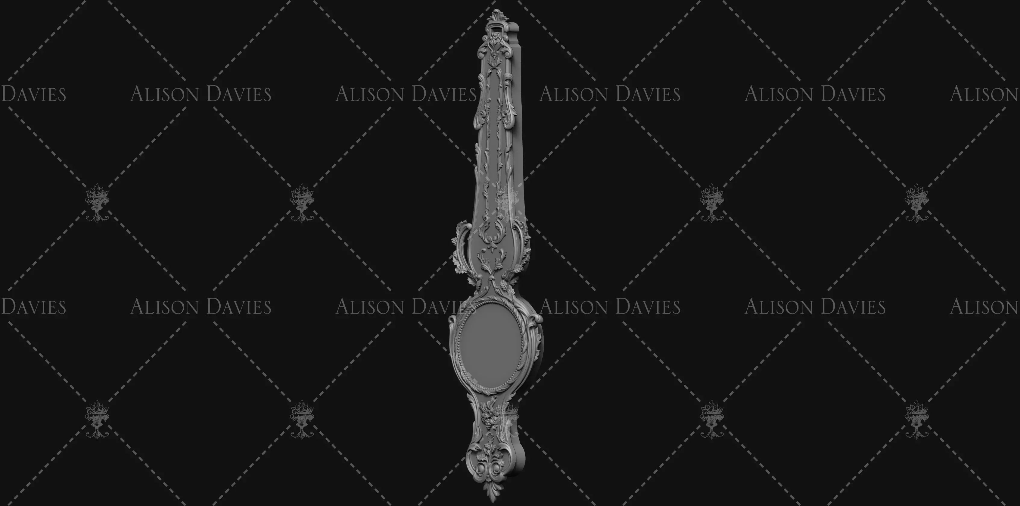 Antique Barometer French 18th century printable 3D print model_0