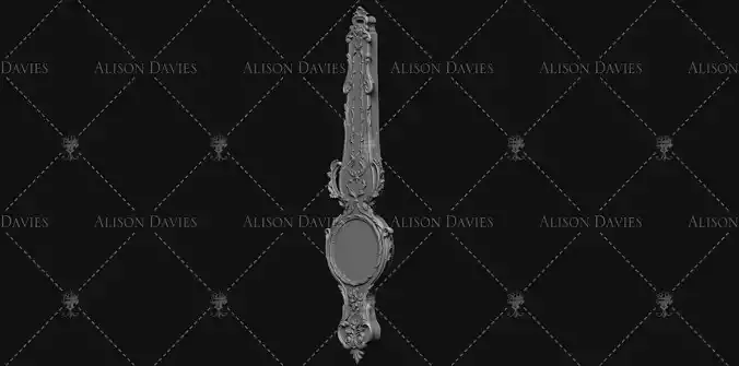 Antique Barometer French 18th century printable  3D print model