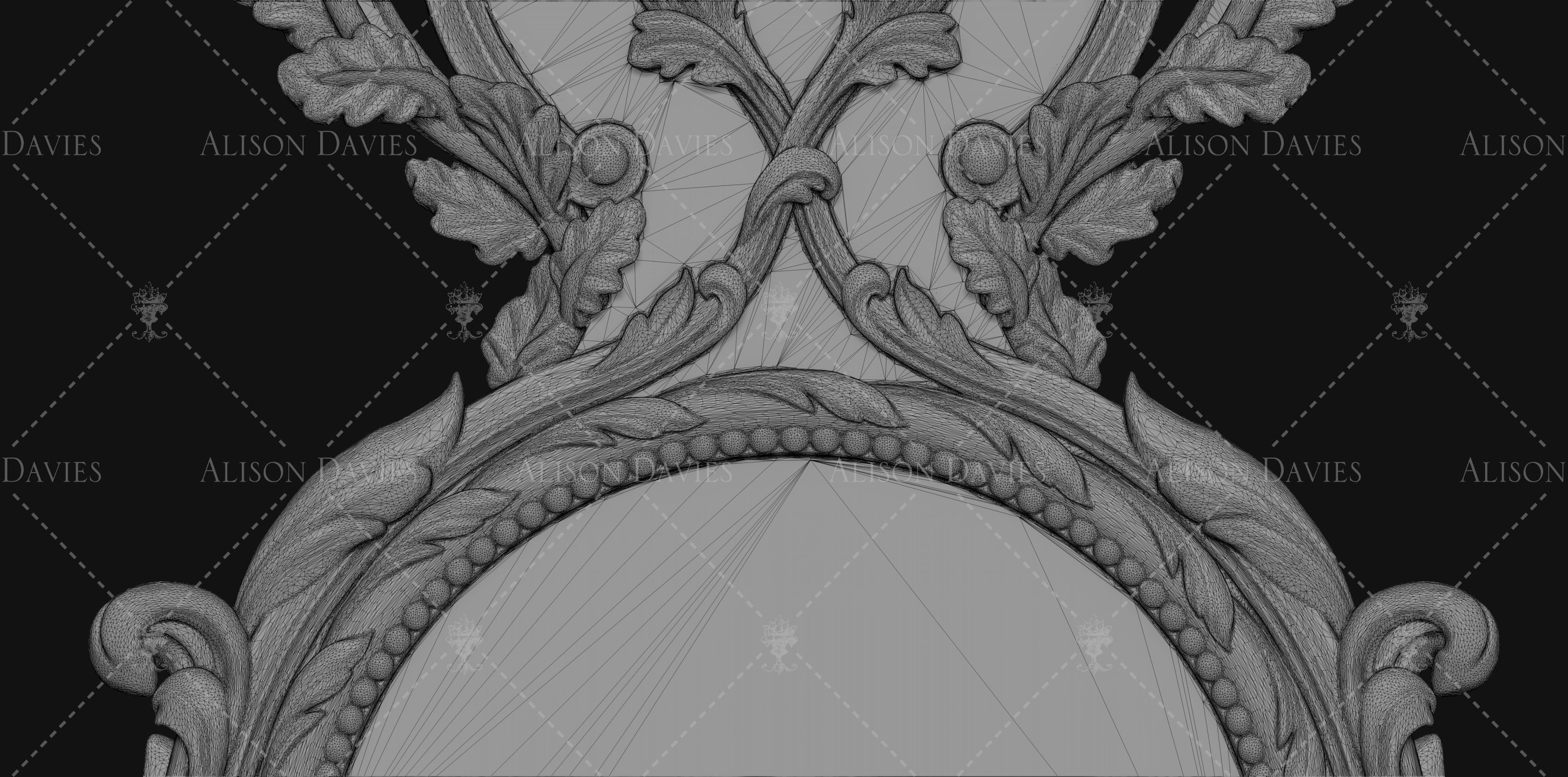 Antique Barometer French 18th century printable 3D print model_3