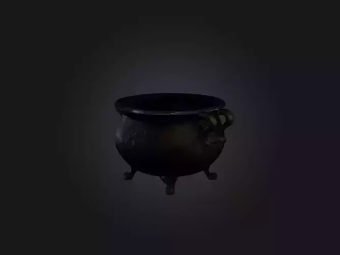 Realistic Witchs Cauldron Model
