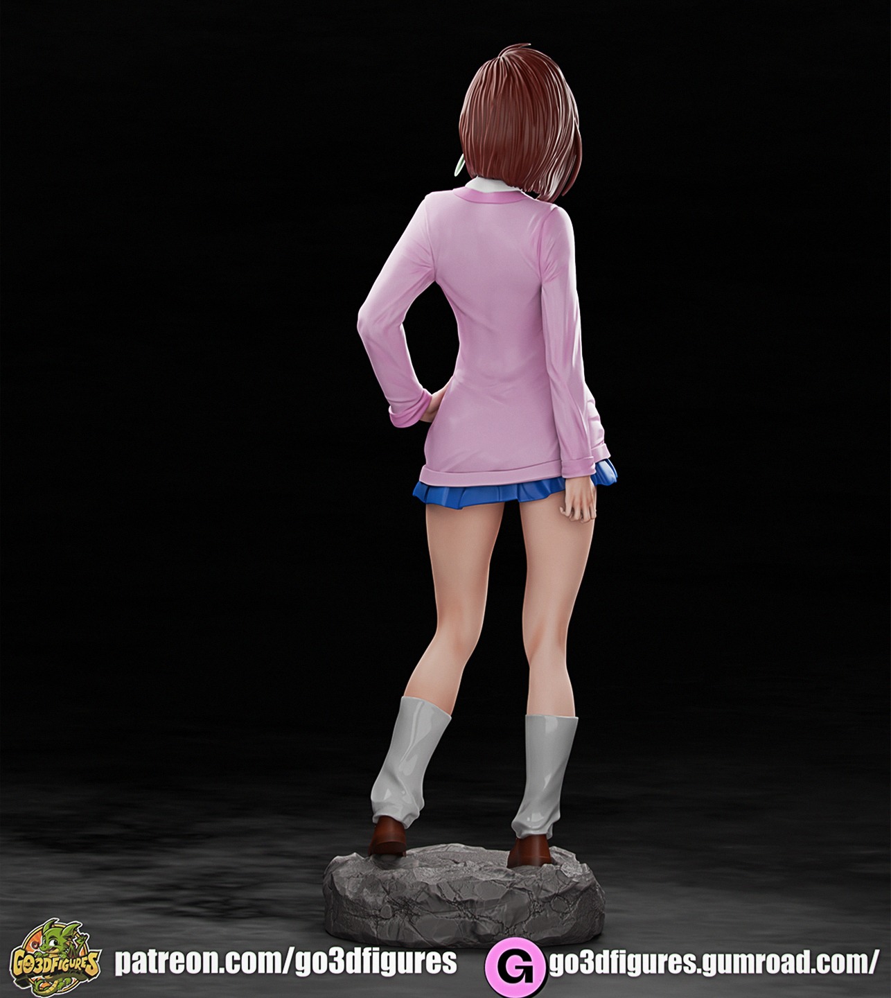 Momo Ayase  Dandadan 3D print model_4