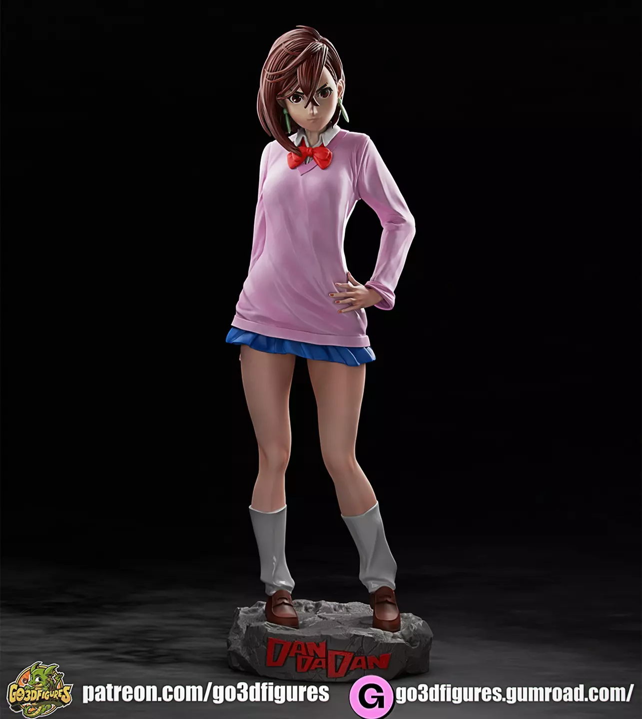 Momo Ayase  Dandadan 3D print model_0