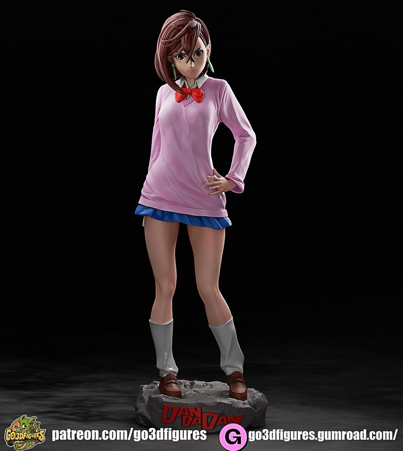 Momo Ayase  Dandadan 3D print model_5