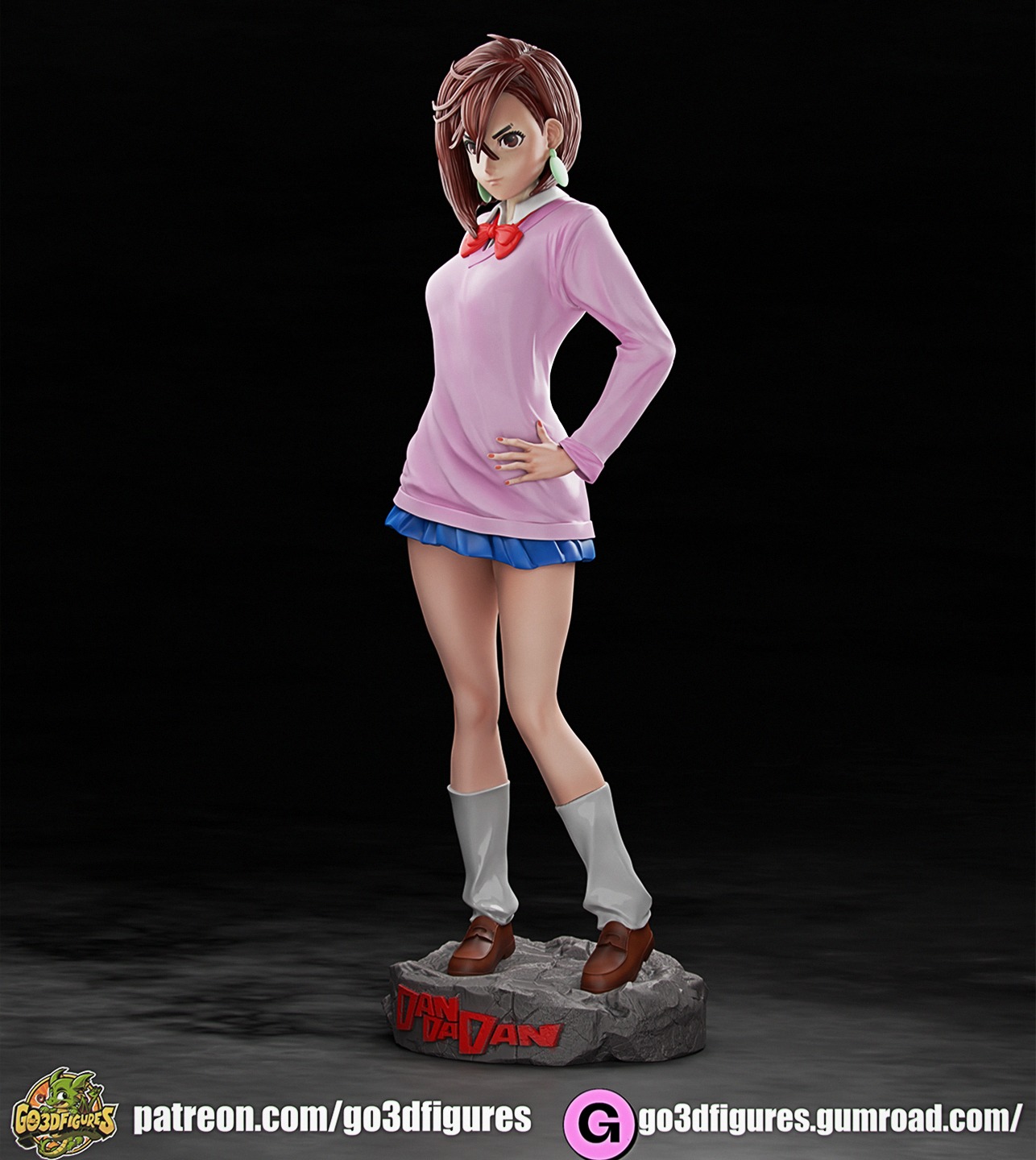 Momo Ayase  Dandadan 3D print model_3