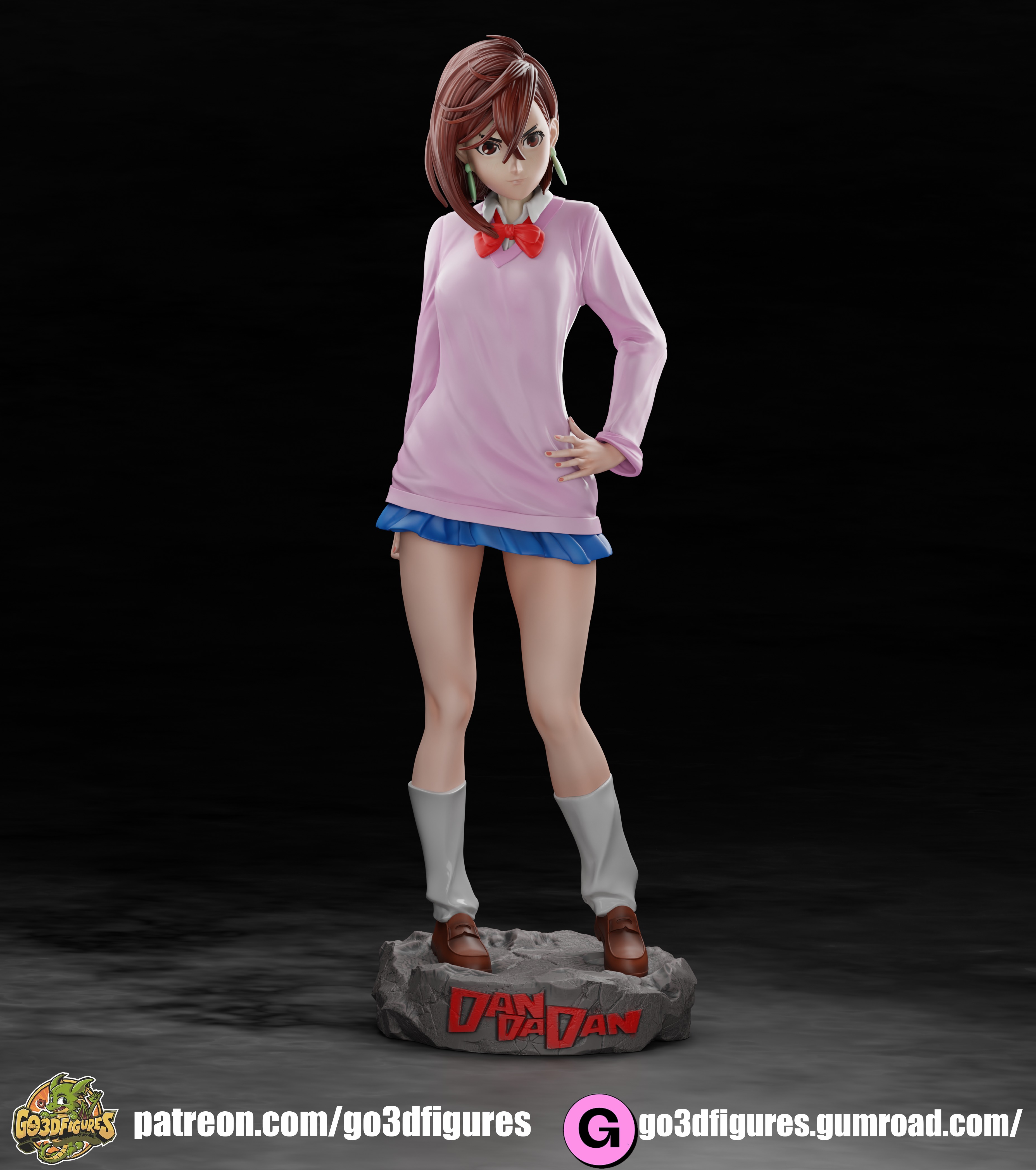 Momo Ayase  Dandadan 3D print model_2