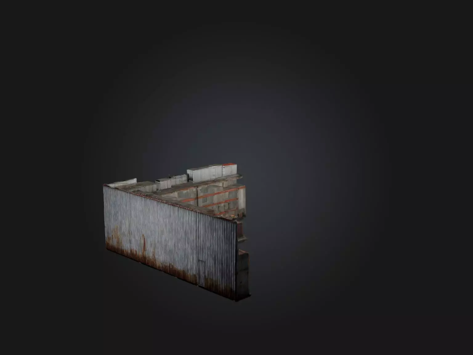 Realistic Warehouse Model Low-poly 3D model_0