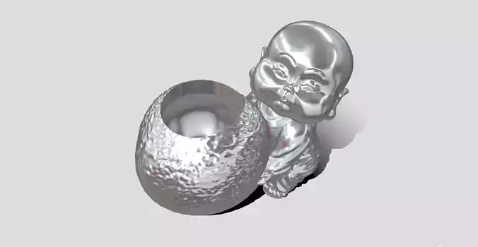 Buddha vase  3D print model