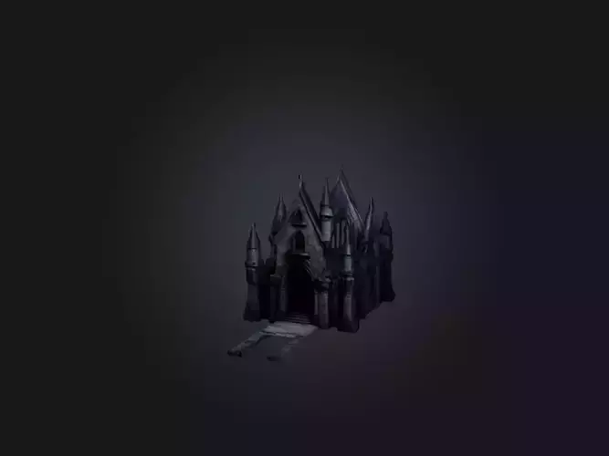 Realistic Vampire Castle Model