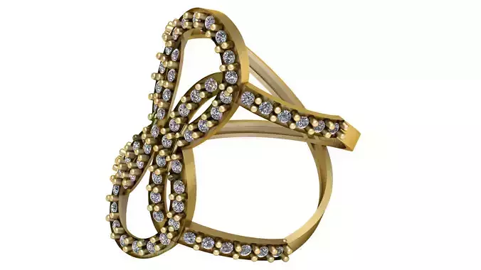 PRECIOUS ENGAGEMENT RING 3D PRINTABLE MODEL