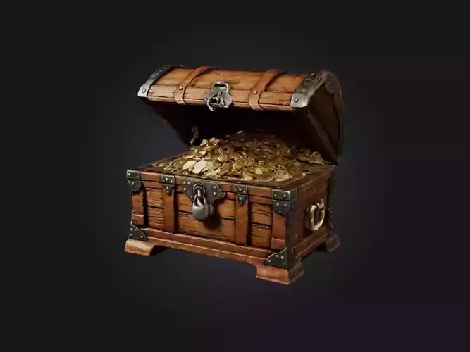 Realistic Treasure Chest Model