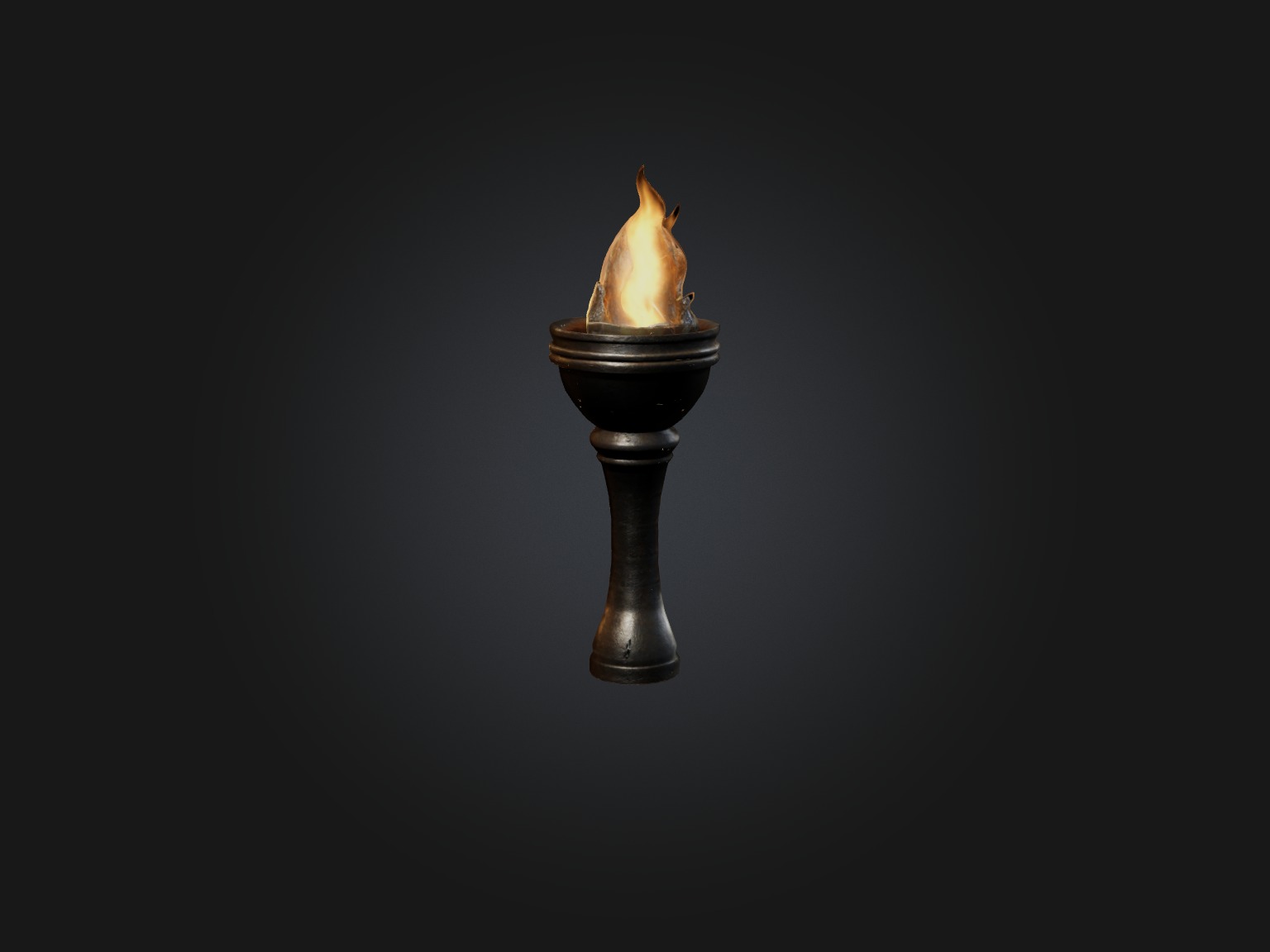 Realistic Torch Model Low-poly 3D model_3