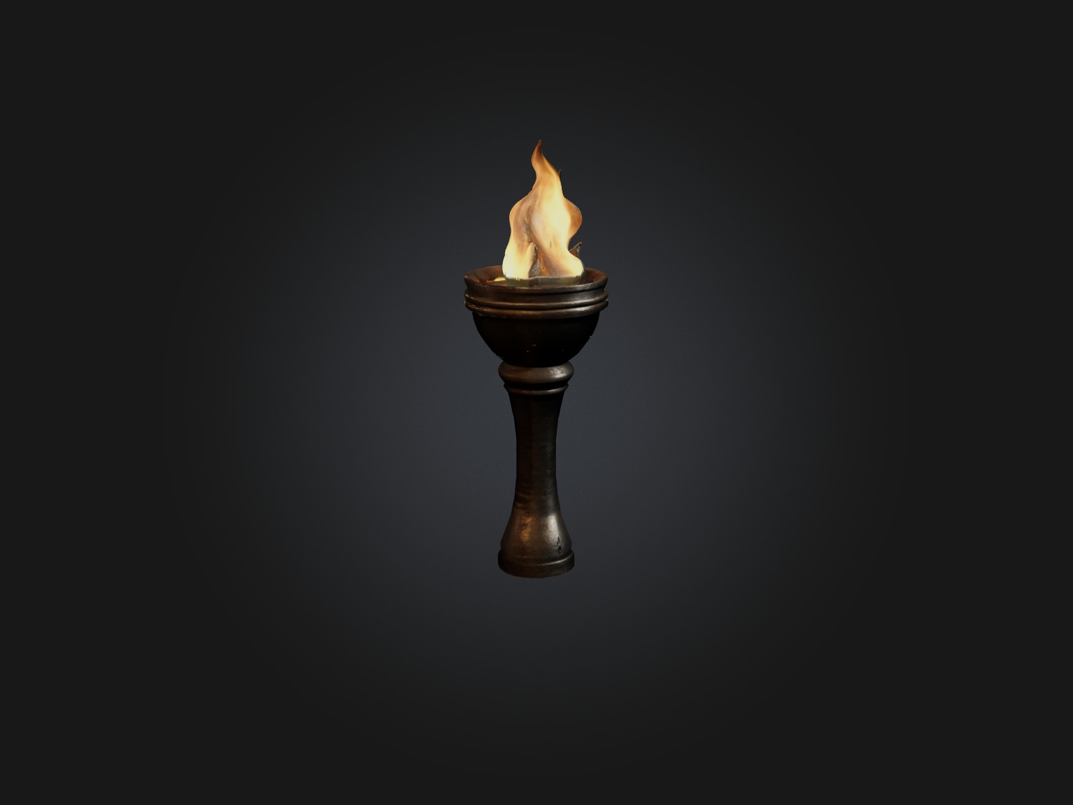 Realistic Torch Model Low-poly 3D model_5