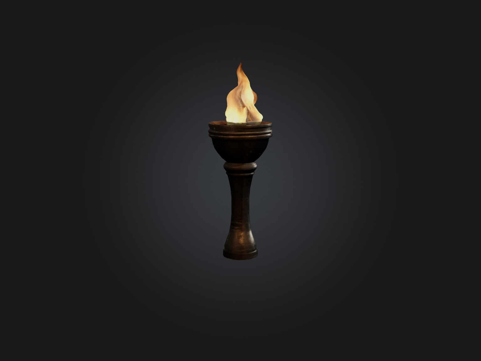 Realistic Torch Model Low-poly 3D model_6