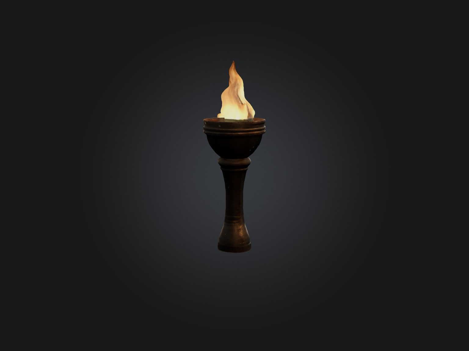 Realistic Torch Model Low-poly 3D model_7