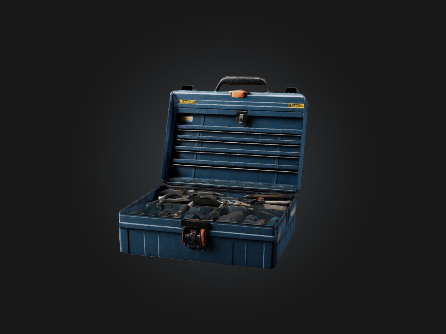 Realistic Tool Box Model Low-poly 3D model_1