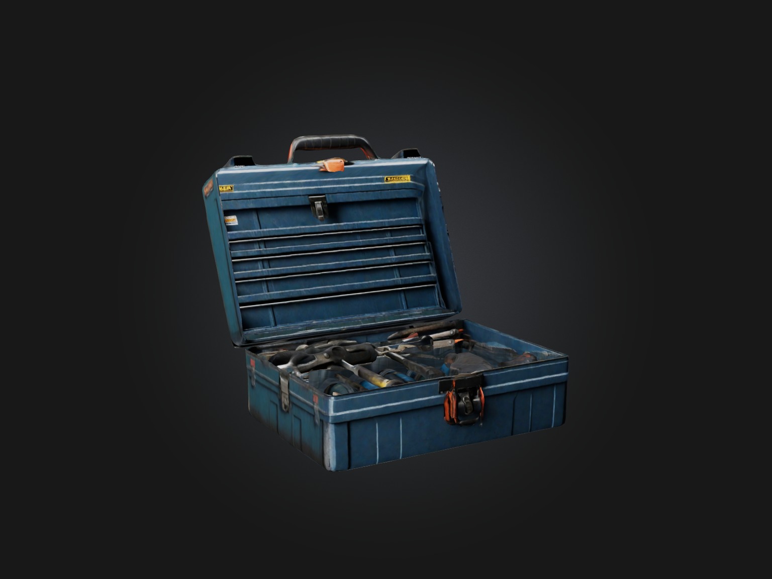 Realistic Tool Box Model Low-poly 3D model_4