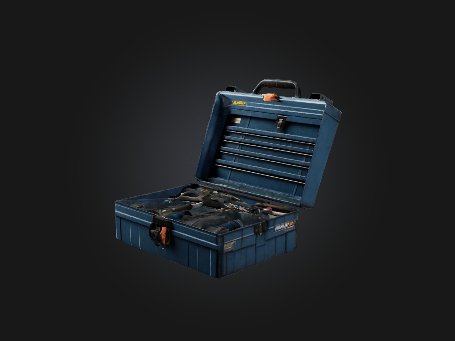 Realistic Tool Box Model Low-poly 3D model_5