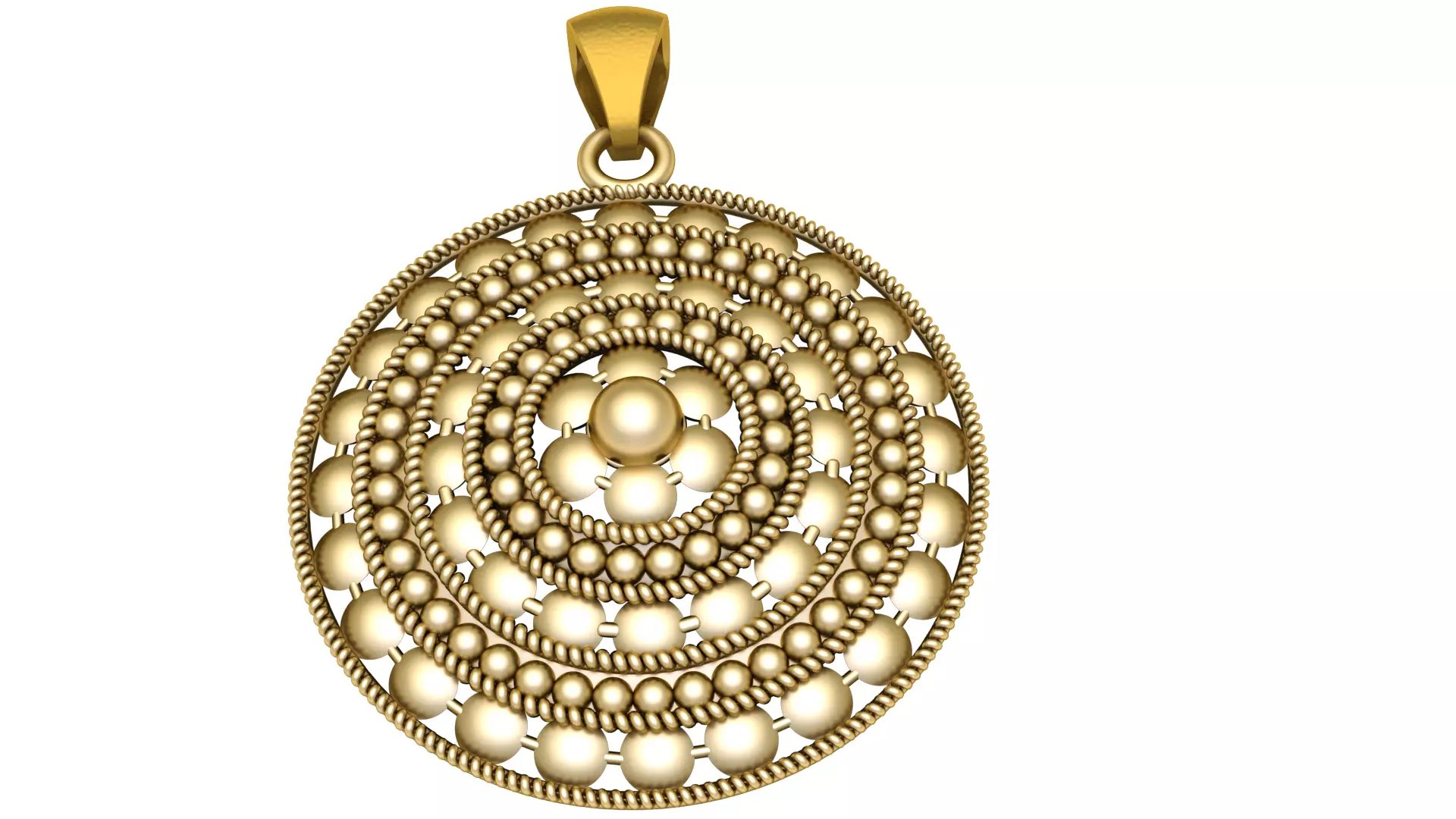 SIMPLE ANTIQUE FASHION PENDANT 3D PRINTABLE MODEL 3D print model