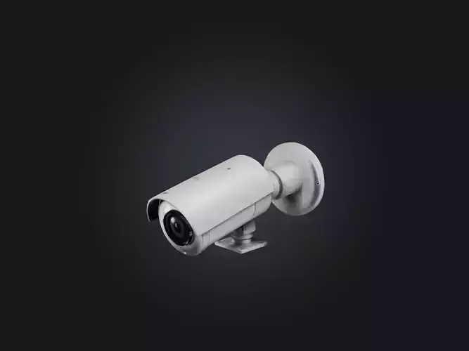 Realistic Surveillance Camera Model Low-poly 3D model