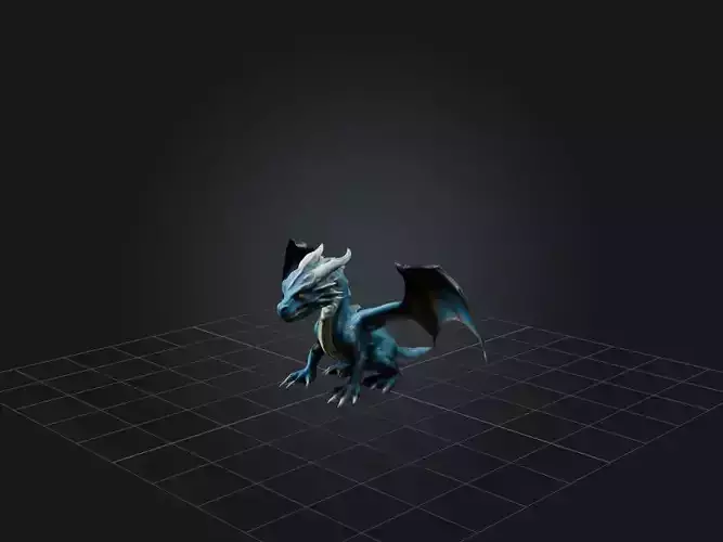Realistic Storm Dragon Model