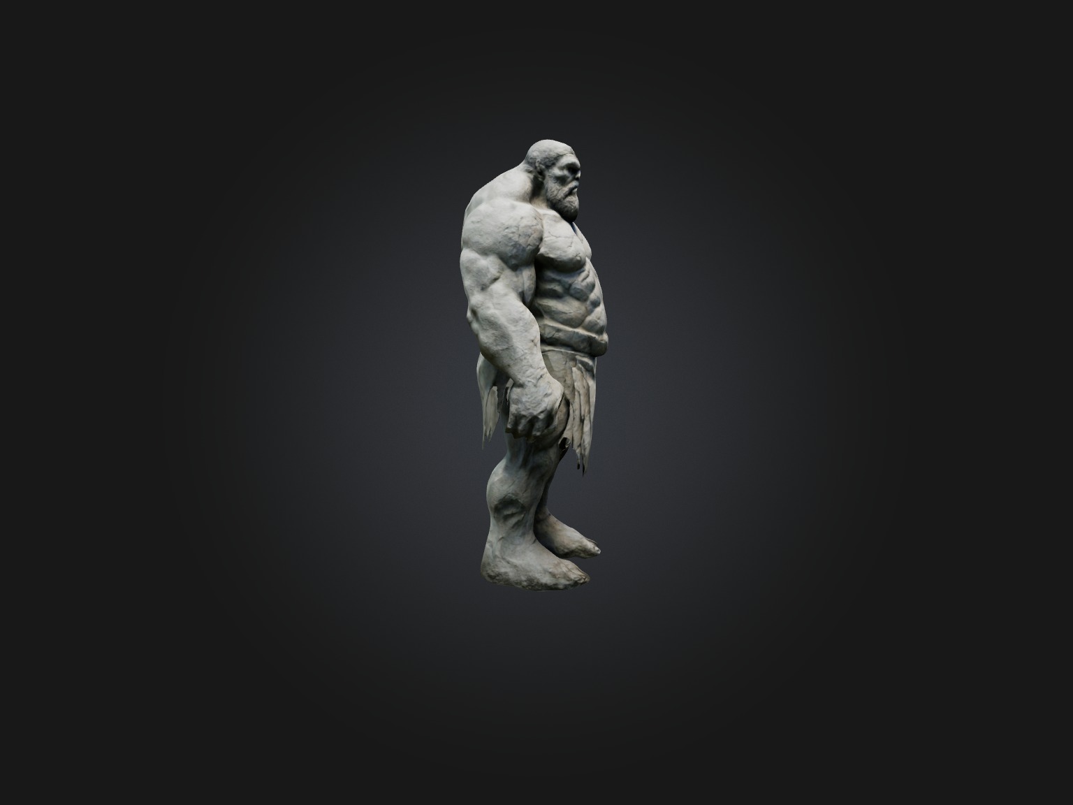 Realistic Stone Giant Model Low-poly 3D model_7