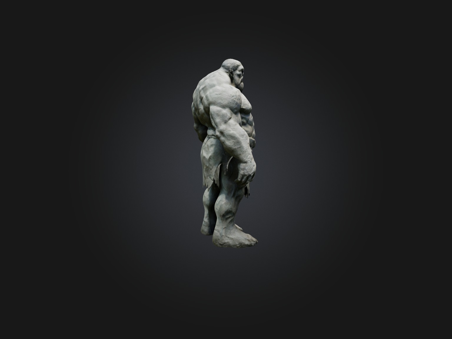 Realistic Stone Giant Model Low-poly 3D model_8