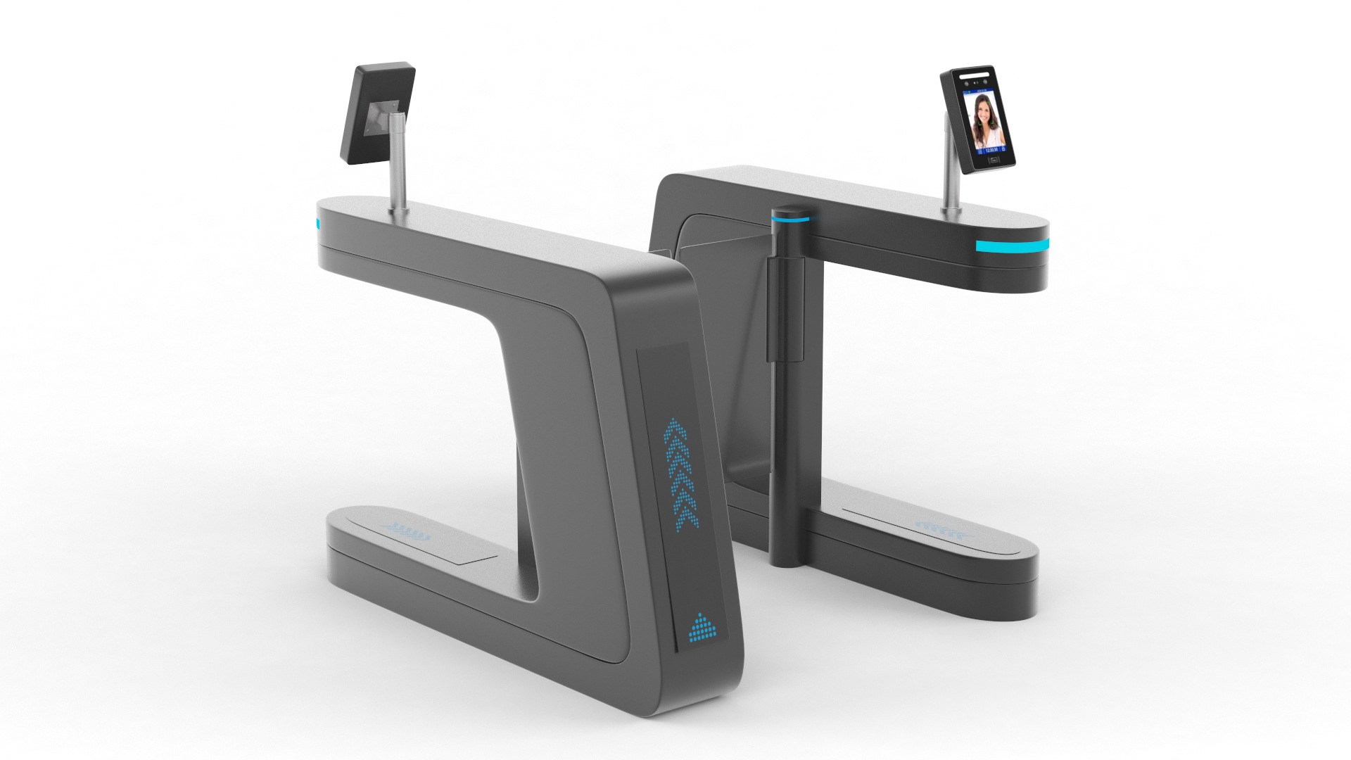 Turnstile Gate 3D model_2
