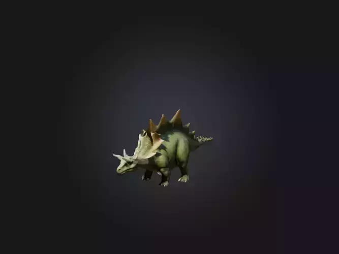 Realistic Stegosaurus Model Low-poly 3D model