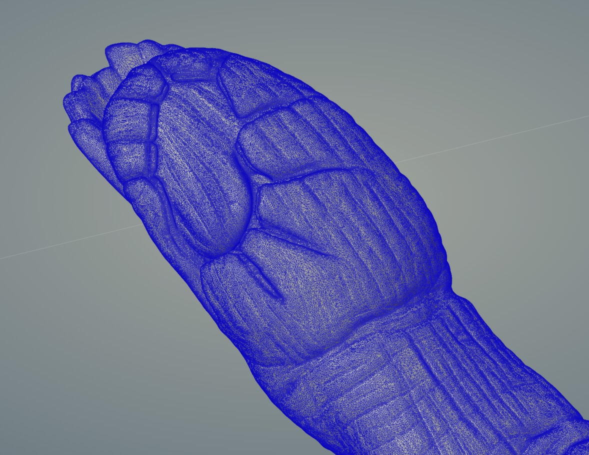 Zombie hand bursting from the ground 3d printable sculpture  3D print model_12