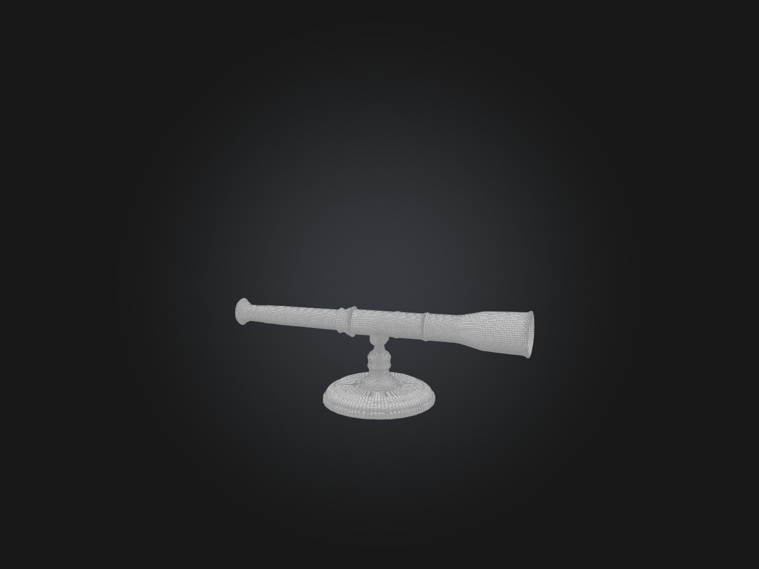 Realistic Spyglass Model Low-poly 3D model_2